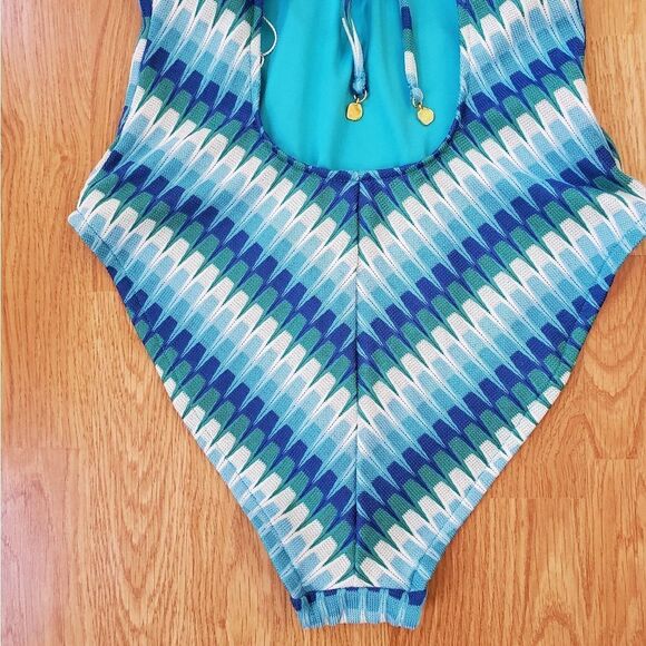 🌴 TRINA TURK 🌴 NEW - Moonray Ring Front Plunge One Piece Swimsuit - [Size 4] - Picture 11 of 16